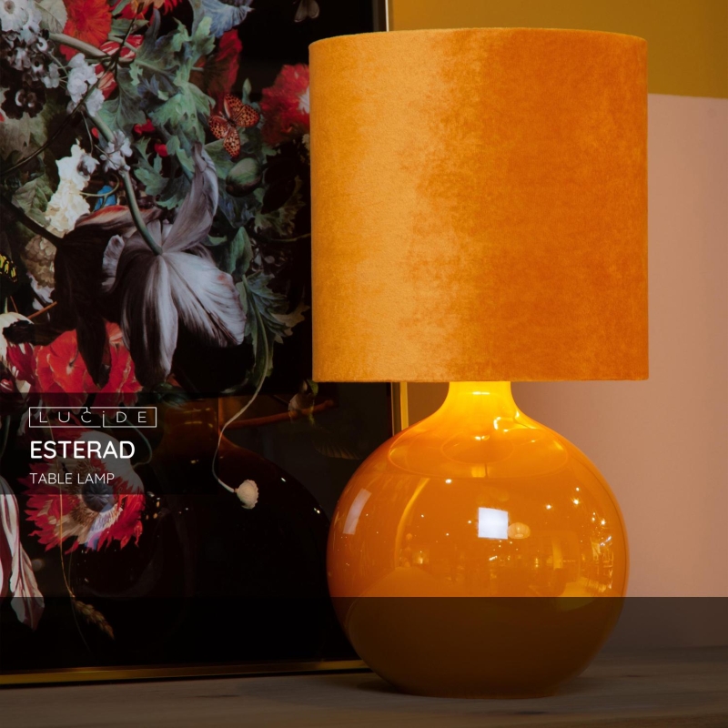 Lucide ESTERAD - Stolná lampa - 1xE14 - Okrová žltá